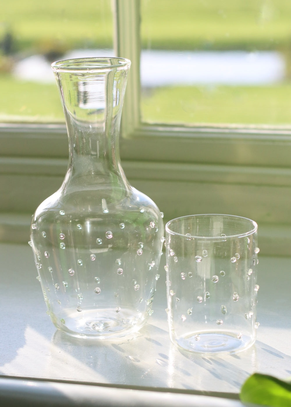 Carafe & Glass Set - Dotty Clear