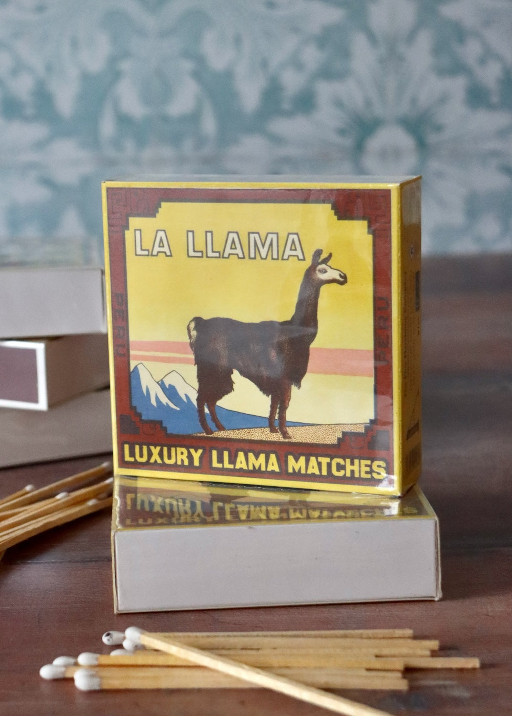 Square Matchbox - Llama