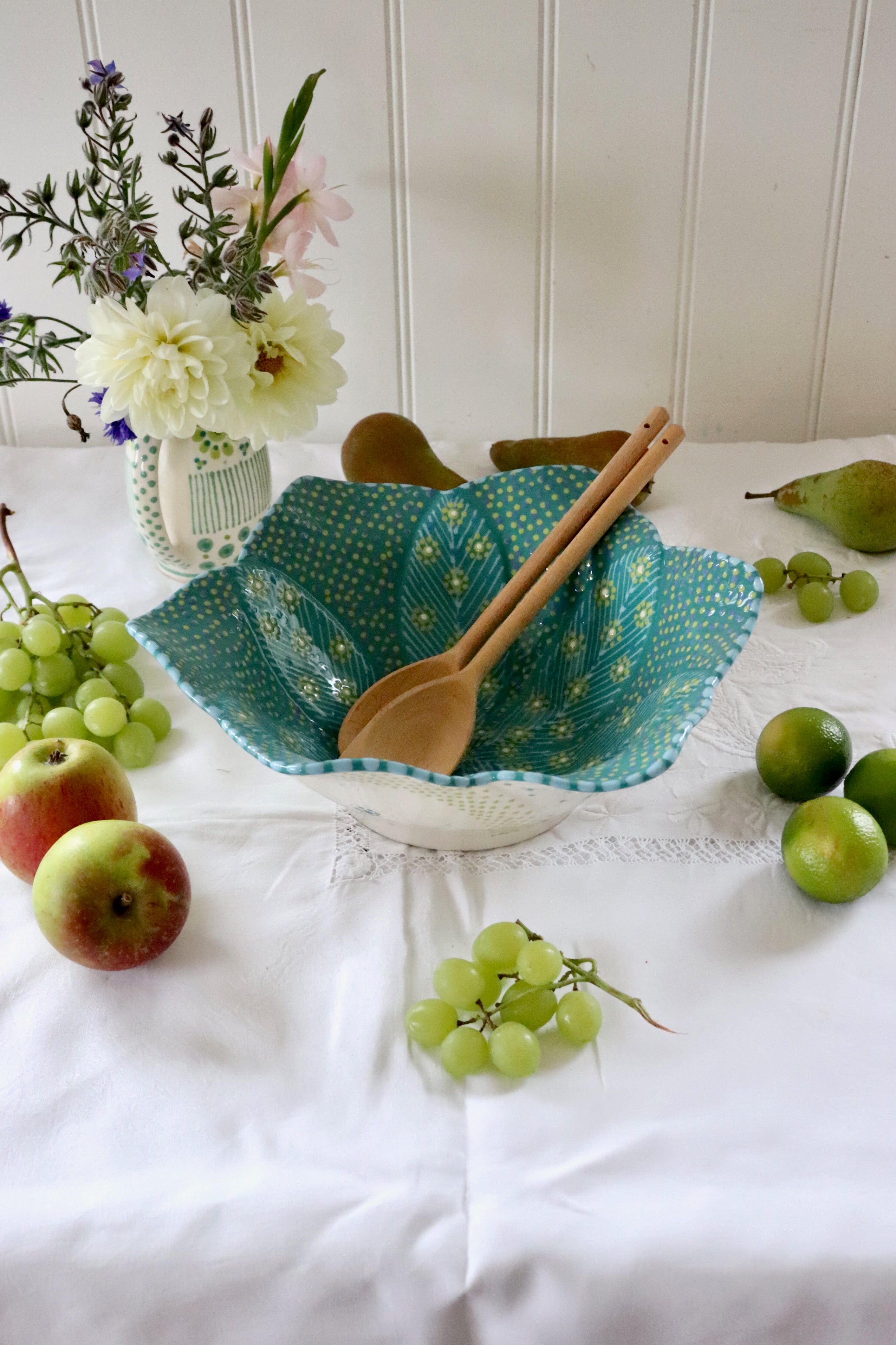 Balfour Salad Bowl - Teal