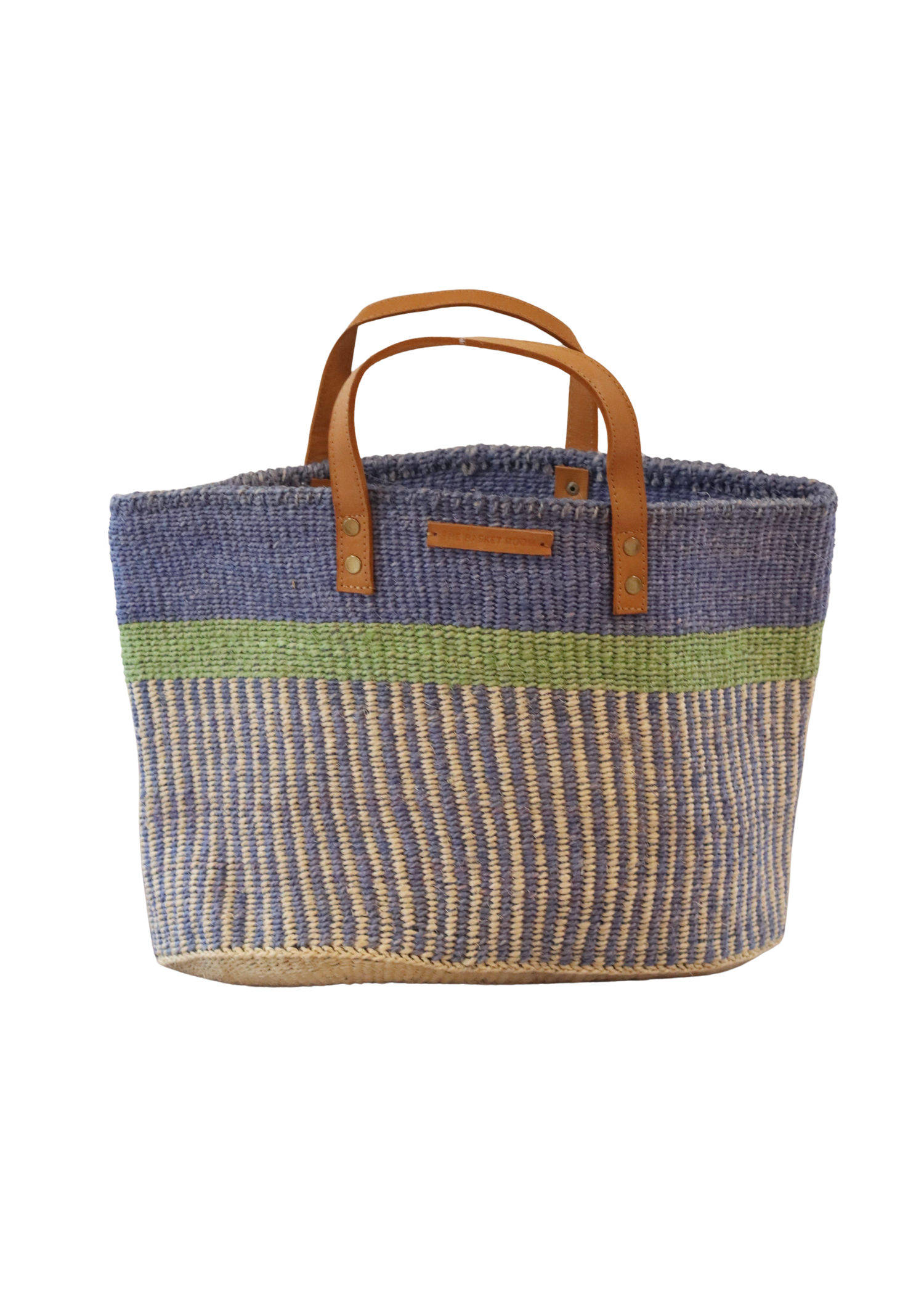 Blue & Green Stripe Shopper/Tote