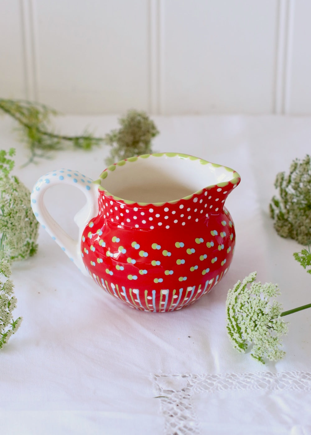 Dinky Jug- Christmas Red