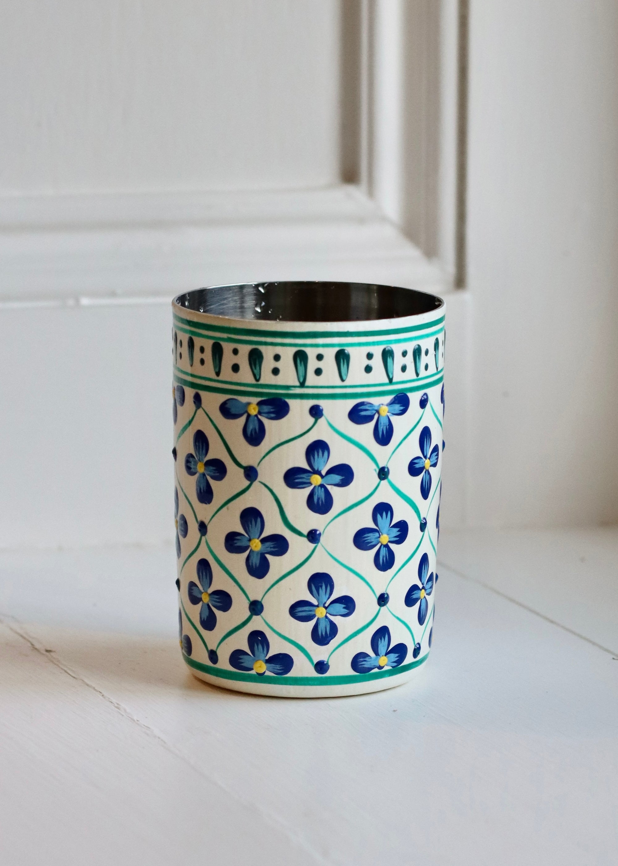 Brush Pot - Set of Three - Pink,Orange and White