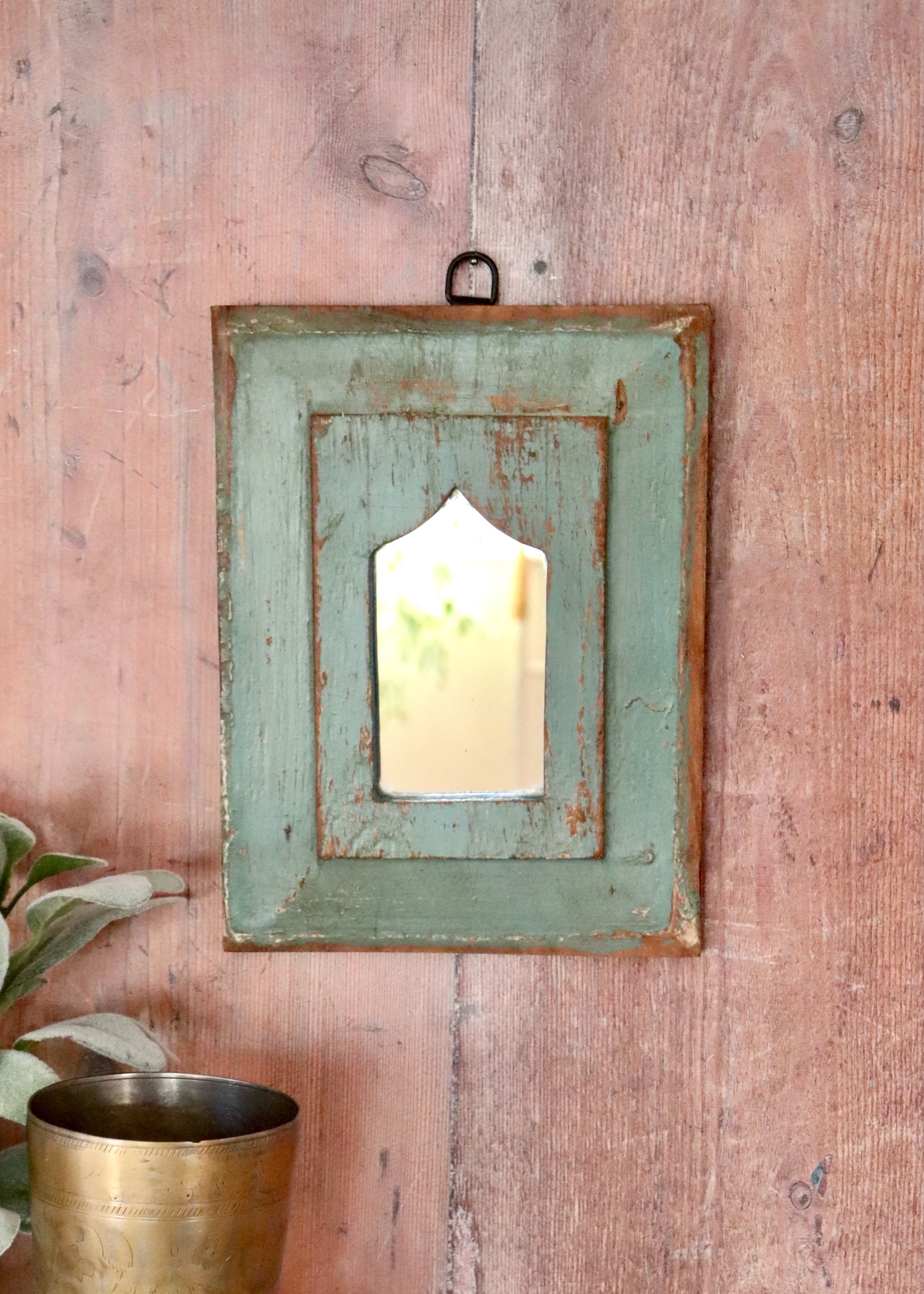 Vintage Wooden Mirror - 38