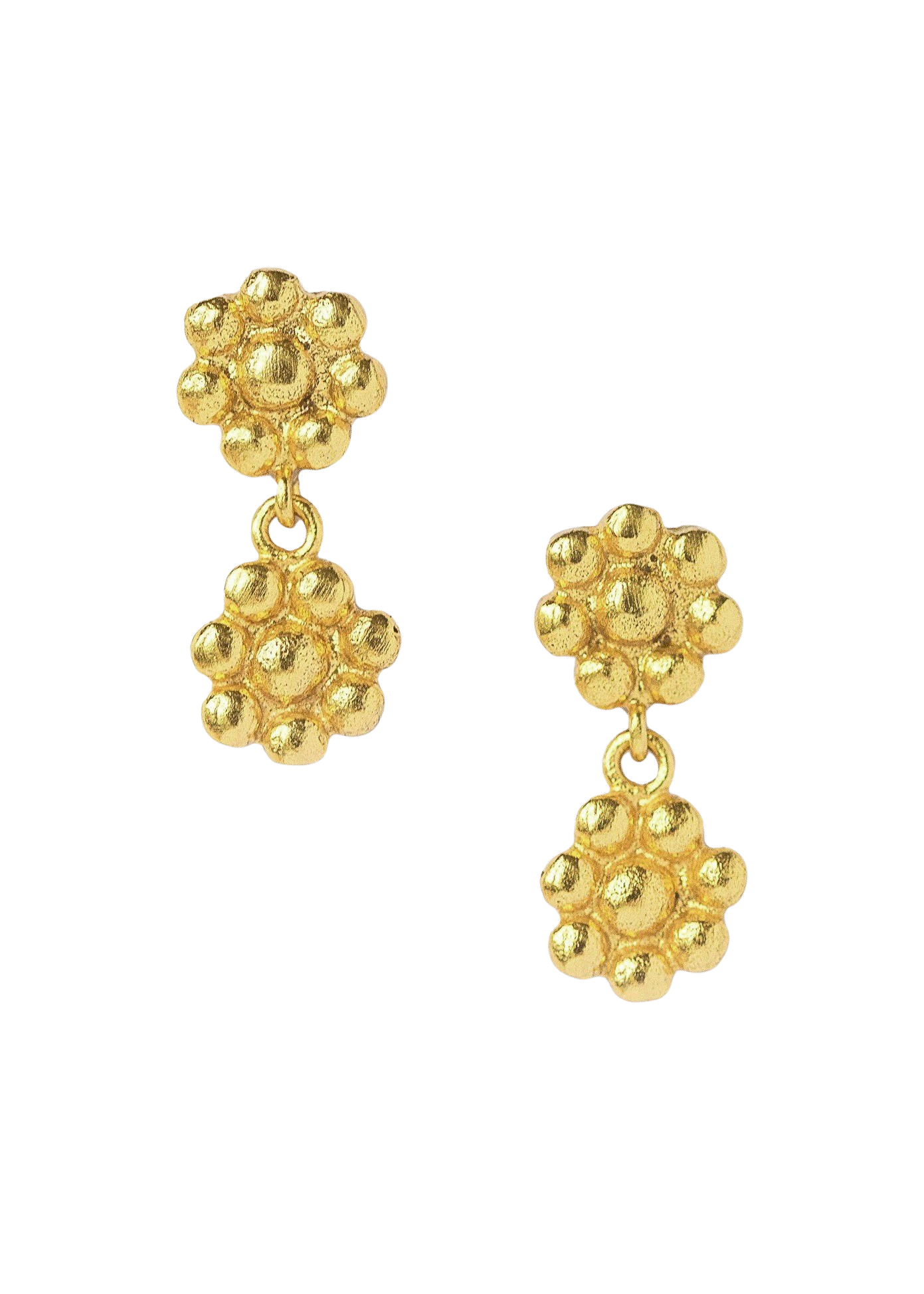 Lilia Flower Drop Stud Earrings