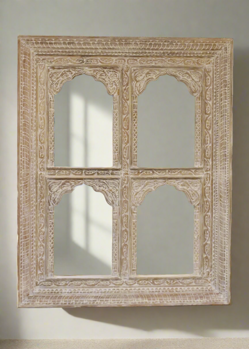 Jharokha Four Pane Mirror